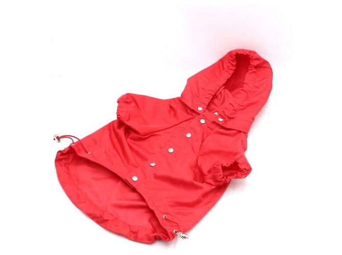 Prada Giacca con cappuccio impermeabile rossa - vista 2