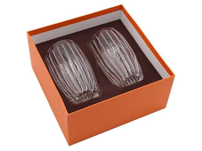 Hermès Set di bicchieri highball Clear Fanfare Pomp Crystal Argento - vista 4