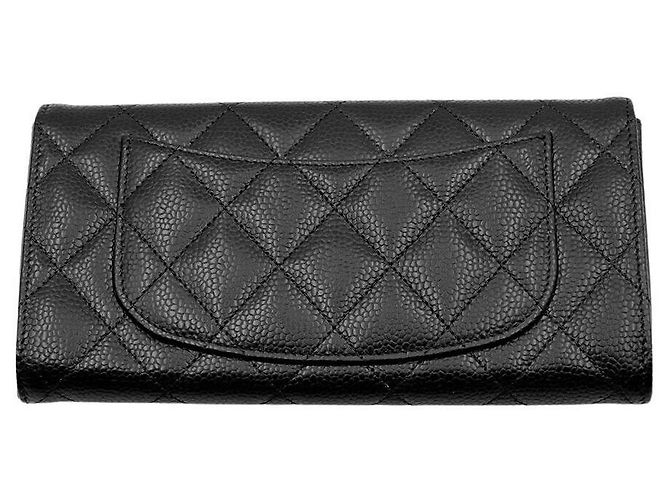 Chanel Caviar Long Wallet Schwarz - Ansicht 2