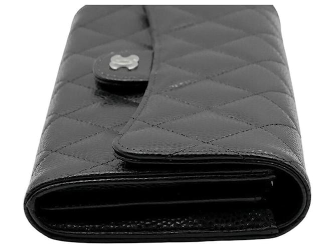Chanel Caviar Long Wallet Schwarz - Ansicht 4