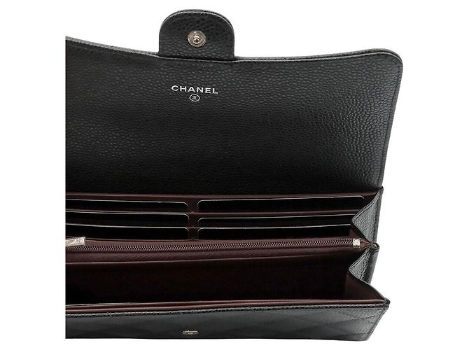 Chanel Caviar Long Wallet Schwarz - Ansicht 5
