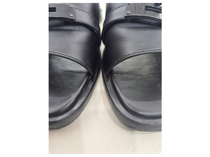 Hermès Sandalo Gabrielle Slipper Nero - vista 19