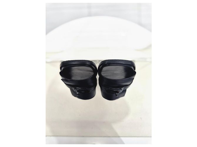 Hermès Sandalo Gabrielle Slipper Nero - vista 3