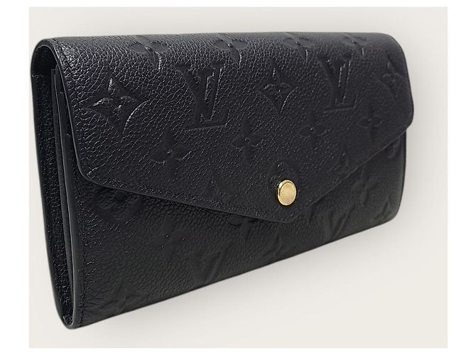 Louis Vuitton Langer Sarah Wallet aus Empreinte Monogram Leder Schwarz - Ansicht 2