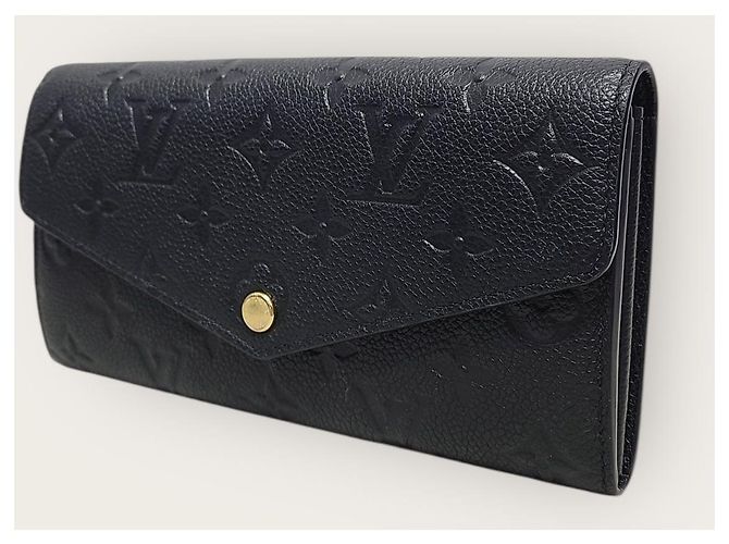 Louis Vuitton Langer Sarah Wallet aus Empreinte Monogram Leder Schwarz - Ansicht 3