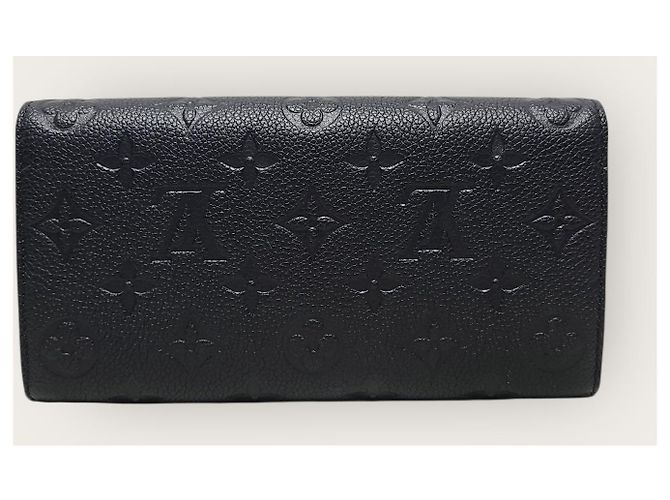 Louis Vuitton Langer Sarah Wallet aus Empreinte Monogram Leder Schwarz - Ansicht 5