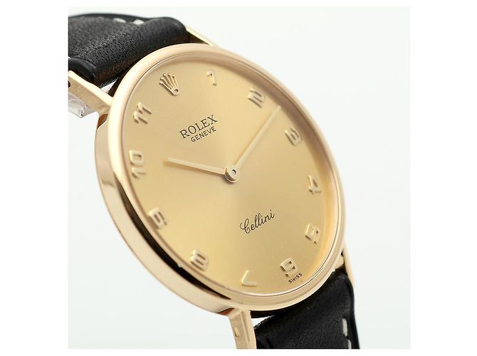 Rolex Orologio Cellini Selini Coin Unisex Medium Arabo Manuale Marrone - vista 13