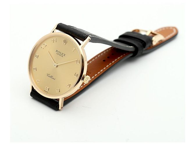 Rolex Orologio Cellini Selini Coin Unisex Medium Arabo Manuale Marrone - vista 16