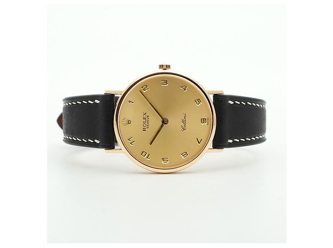 Rolex Orologio Cellini Selini Coin Unisex Medium Arabo Manuale Marrone - vista 19