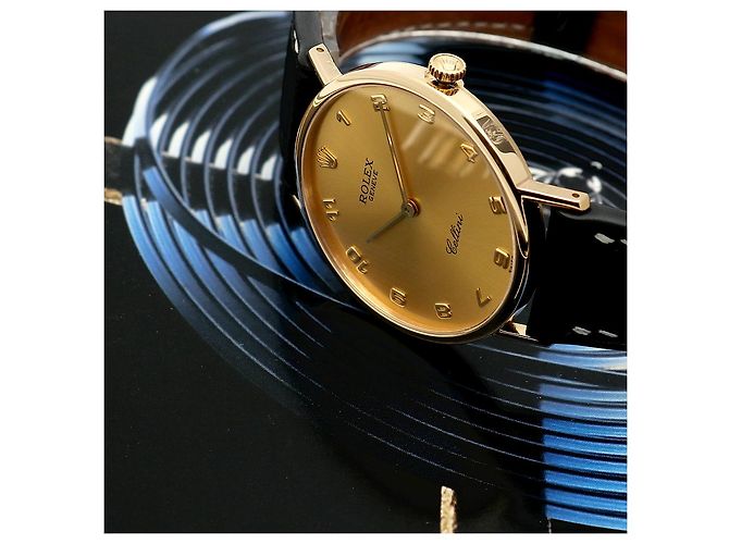 Rolex Orologio Cellini Selini Coin Unisex Medium Arabo Manuale Marrone - vista 25