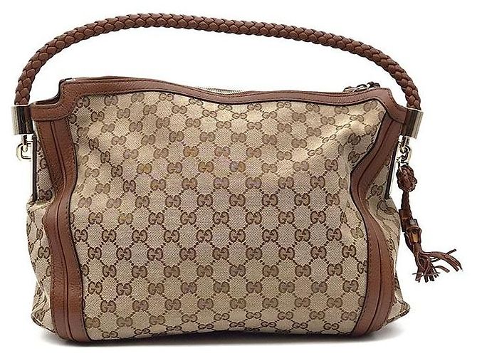 Bamboo Gucci Borsa a tracolla con nappe in bambù - vista 3