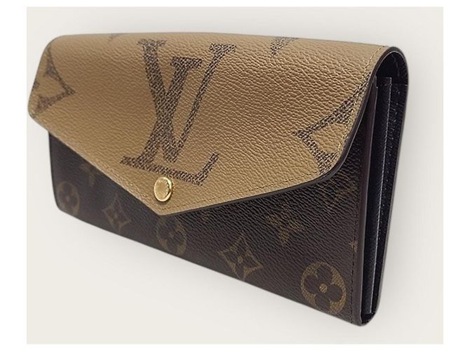Louis Vuitton Long Sarah Wallet Monogram Reverse Giant Braun - Ansicht 2