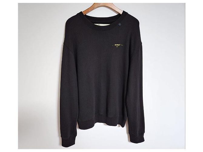 Off White Black Acrylic Arrow Sweatshirt - view 3