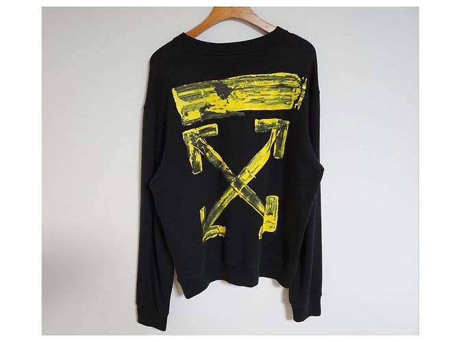Off White Black Acrylic Arrow Sweatshirt - view 7