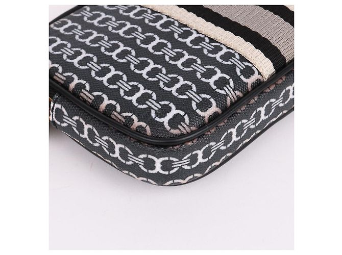 Tory Burch Borsa pouch Gemini con tracolla dorata, pochette non utilizzata Multicolore - vista 10