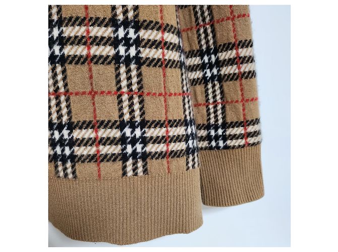 Burberry Maglia in cashmere da uomo Check Multicolore - vista 2