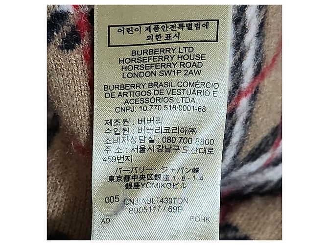 Burberry Maglia in cashmere da uomo Check Multicolore - vista 6