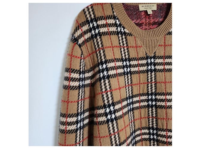 Burberry Maglia in cashmere da uomo Check Multicolore - vista 9