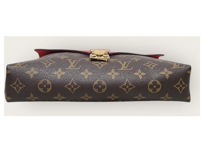 Louis Vuitton Borsa a tracolla Palace Chain in tela Monogram rossa Rosso - vista 7