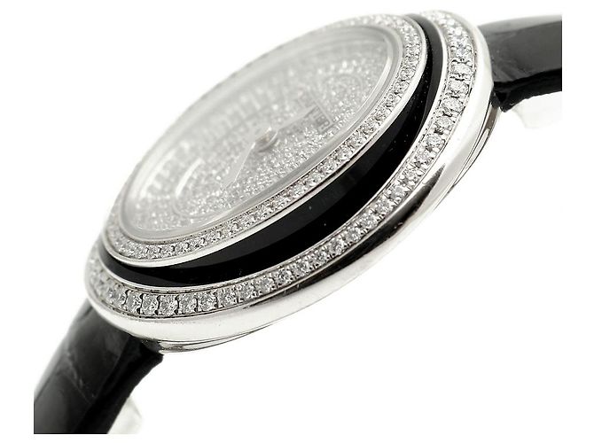 Cartier Kleiner Pavé Kasten in schwarzem Lack - Ansicht 10