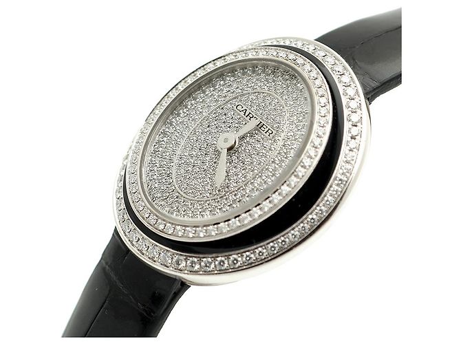 Cartier Kleiner Pavé Kasten in schwarzem Lack - Ansicht 11
