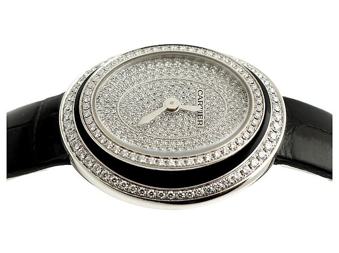 Cartier Kleiner Pavé Kasten in schwarzem Lack - Ansicht 13