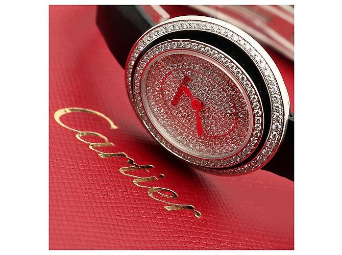 Cartier Kleiner Pavé Kasten in schwarzem Lack - Ansicht 23