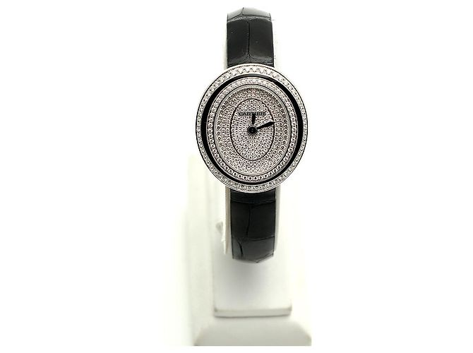 Cartier Kleiner Pavé Kasten in schwarzem Lack - Ansicht 5