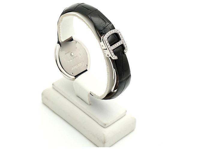 Cartier Kleiner Pavé Kasten in schwarzem Lack - Ansicht 7