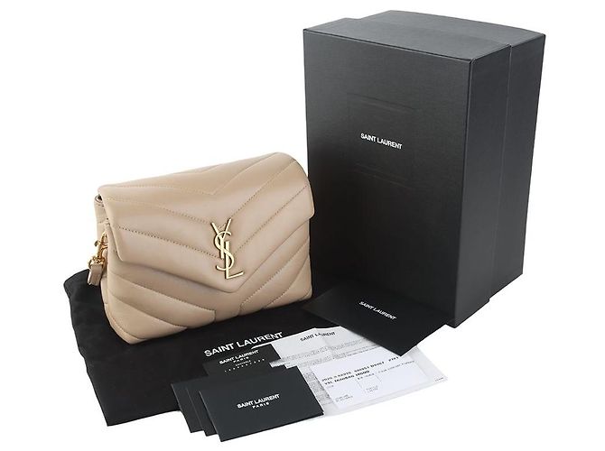 Saint Laurent Monogram Loulou Toy Crossbody Arancione - vista 8