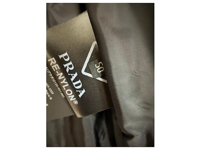 Prada Gesteppte Nylonweste mit Triangle-Logo-Muster Mehrfarben - Ansicht 8