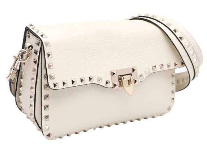 Valentino Borsa a tracolla e borsa a spalla con chiusura dorata Bianco - vista 10