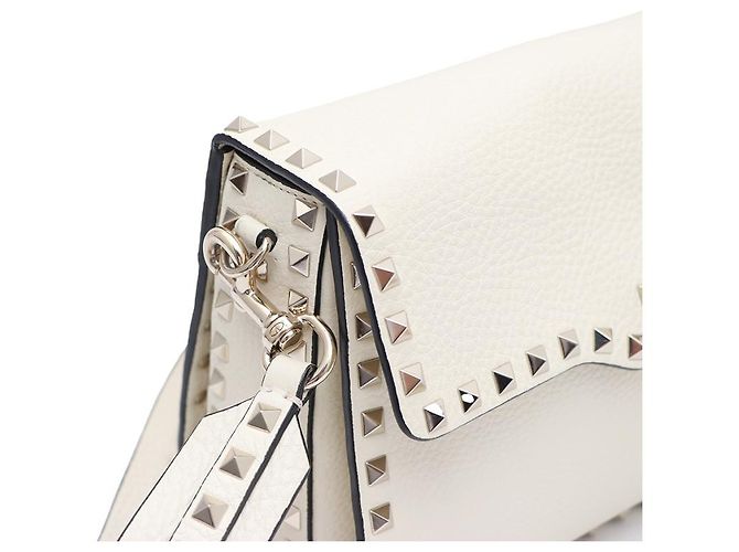 Valentino Borsa a tracolla e borsa a spalla con chiusura dorata Bianco - vista 12