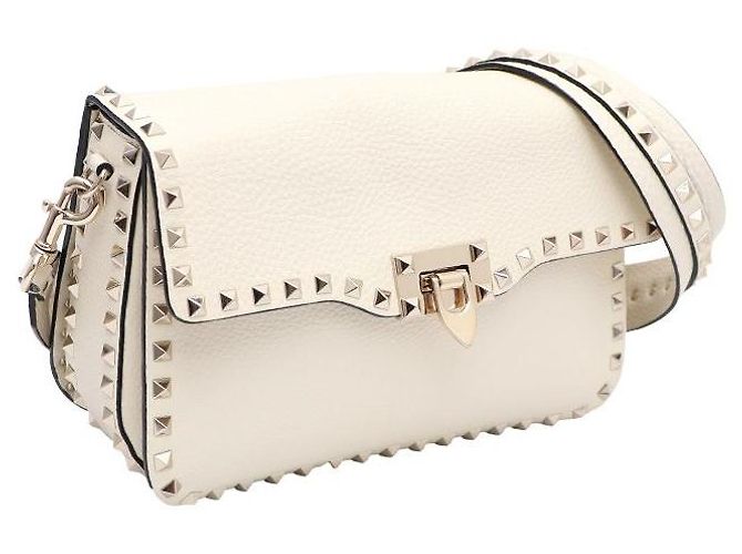 Valentino Borsa a tracolla e borsa a spalla con chiusura dorata Bianco - vista 2