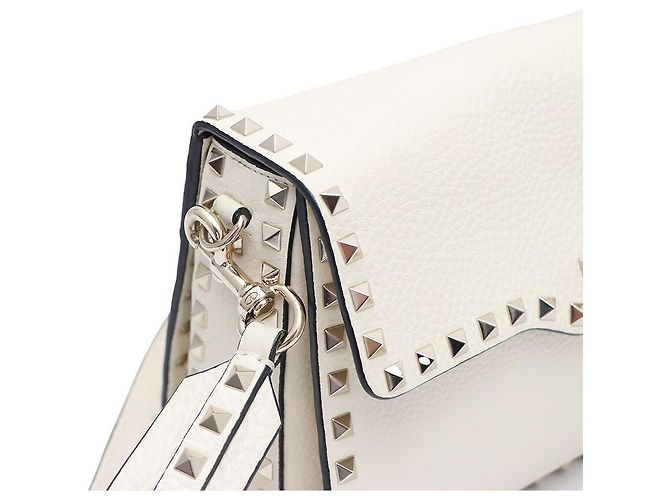 Valentino Borsa a tracolla e borsa a spalla con chiusura dorata Bianco - vista 4