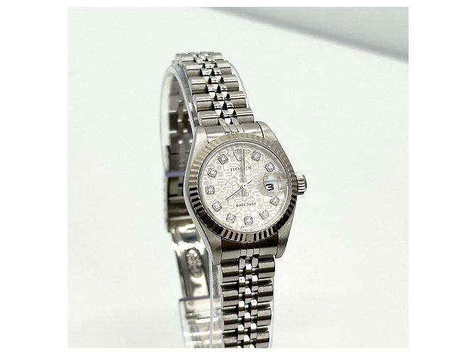 Rolex Datejust Acciaio Quadrante Computer Ten-Point Diamond Bianco - vista 3