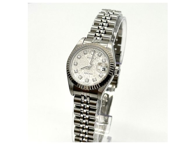 Rolex Datejust Acciaio Quadrante Computer Ten-Point Diamond Bianco - vista 4