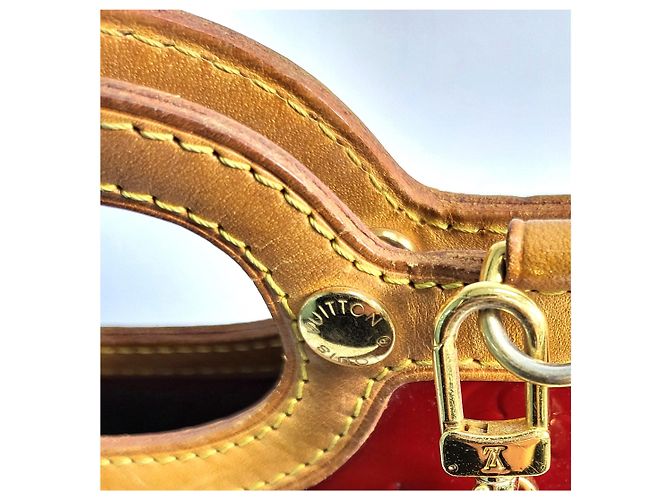 Louis Vuitton Borsa a Spalla e Borsa Tote Vernis Luxbury Rosso - vista 3