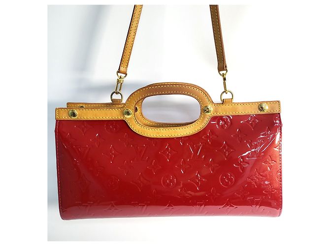 Louis Vuitton Borsa a Spalla e Borsa Tote Vernis Luxbury Rosso - vista 8