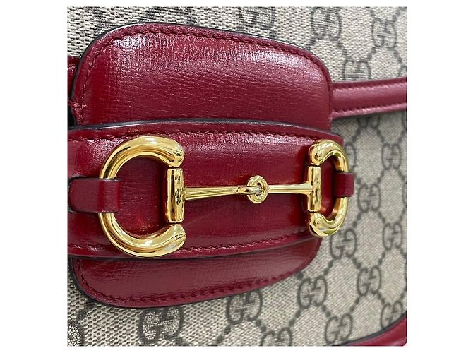 Gucci Borsa a Spalla Horsebit Rosso - vista 3