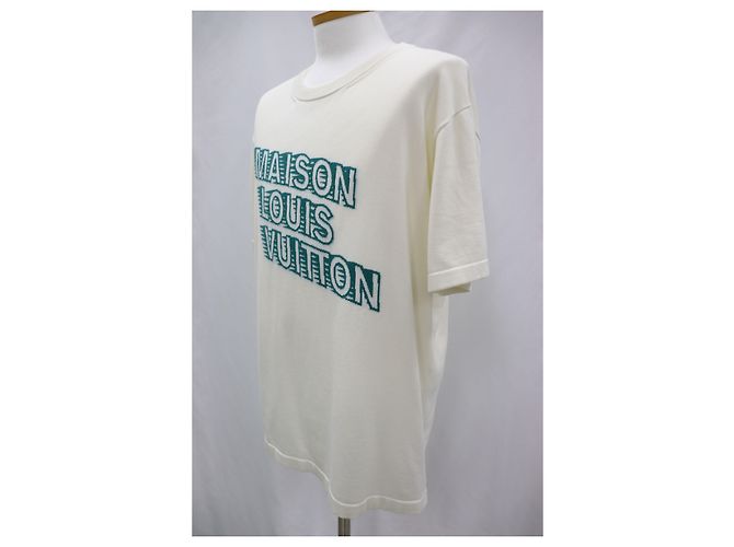 Louis Vuitton Maison LV Rundhals Strickpullover Kurzarm T-Shirt Silber - Ansicht 3