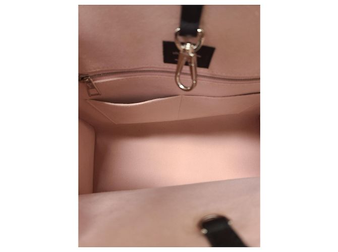 Louis Vuitton Borsa Tote Lockme Black Silver MM Nero - vista 5