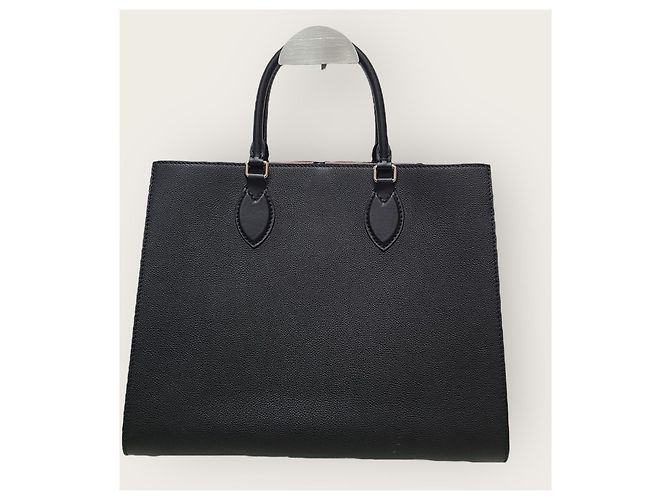 Louis Vuitton Borsa Tote Lockme Black Silver MM Nero - vista 6