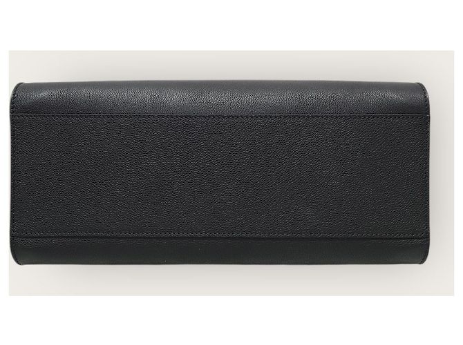 Louis Vuitton Borsa Tote Lockme Black Silver MM Nero - vista 7