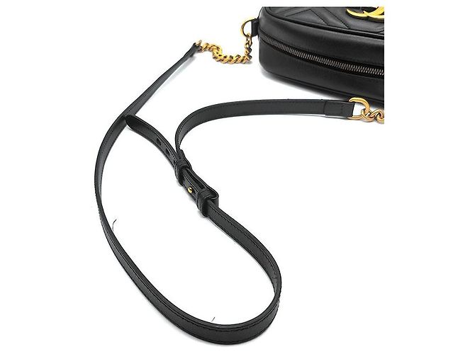 Gucci Borsa a tracolla Matelassé Marmont Nero - vista 5