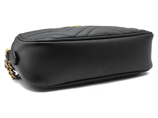 Gucci Borsa a tracolla Matelassé Marmont Nero - vista 7