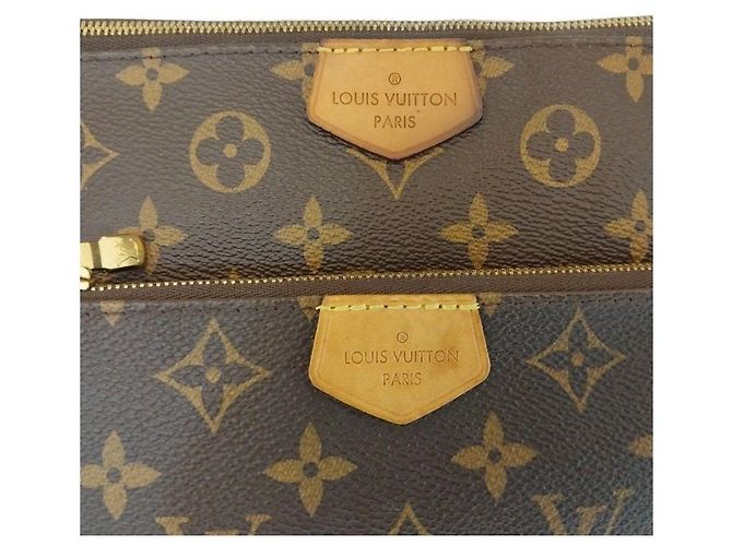 Louis Vuitton Borsa a tracolla Multi Pochette Accessoires in tela Monogram rosa LV - vista 7