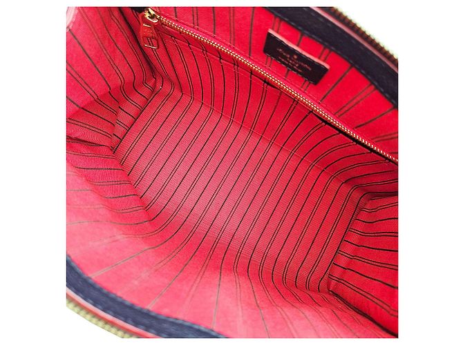 Louis Vuitton Tote Bag MM Pont-Neuf in tela Empreinte blu navy - vista 8