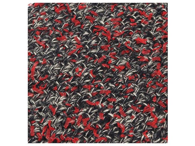 Chanel Sciarpa in maglia spessa di cashmere multicolore - vista 5
