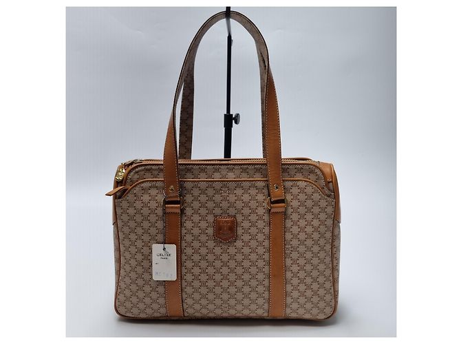 Céline Borsa a Spalla Macadam Trionf Beige Marrone - vista 2